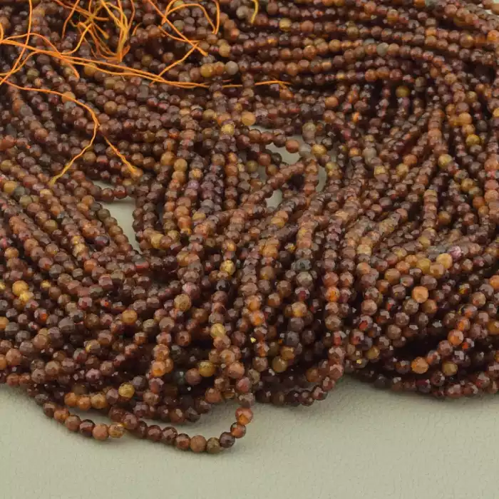 Нитка Гранат 39 см. 3,2 мм. (без застібки)