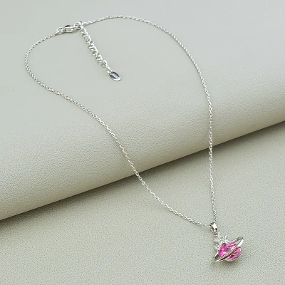 Підвіска планета XUPING Swarovski 35 см. (родій)