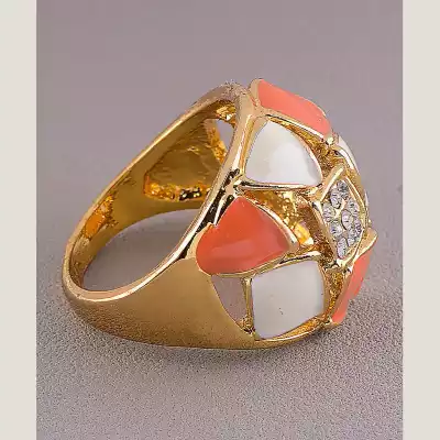 🏷️️ Перстень емаль Сrystal (позолота 18к) F-45016