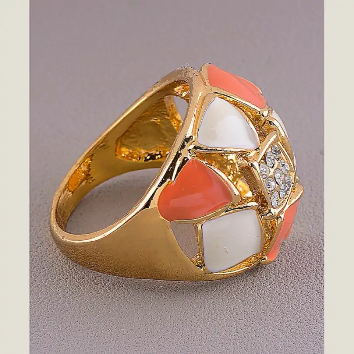 🏷️️ Перстень емаль Сrystal (позолота 18к) ss_45016