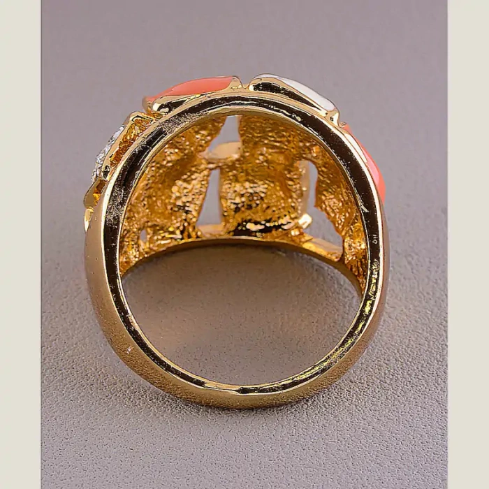 🏷️️ Перстень емаль Сrystal (позолота 18к) ss_45016