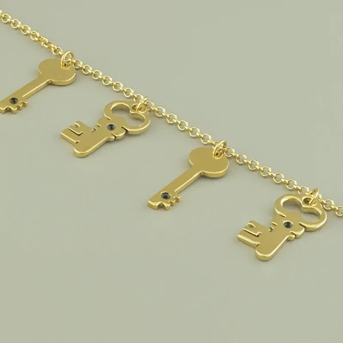 🏷️️ Браслет з карабіном Winniana 20 см. (позолота 18к лимонна) ss_95624