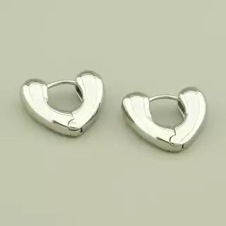 Сережки-кільця класичні Xuping (родій)