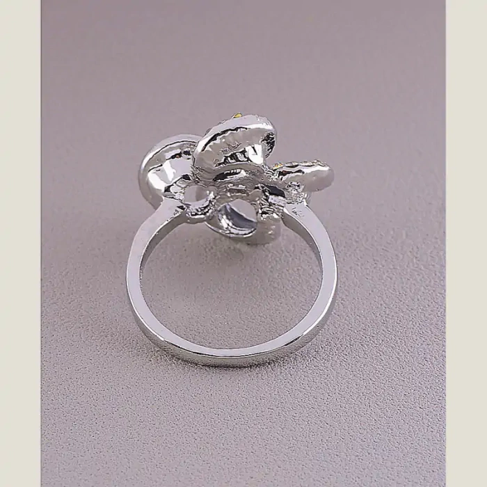 🏷️️ Каблучка емаль квітка Сrystal ss_44992