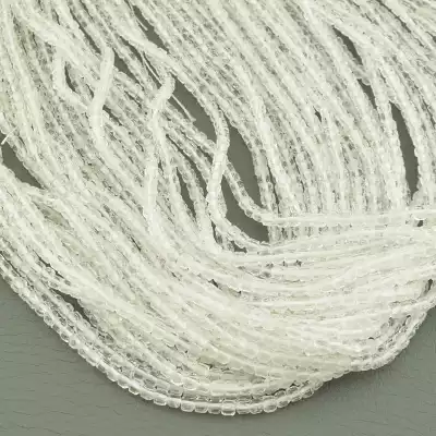 🏷️️ Намистини Гірський кришталь 38 см. на нитці (натуральне каміння, без застібки) F-104066