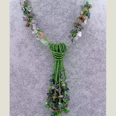 🏷️️ Намисто Флюорит 74 см F-69636