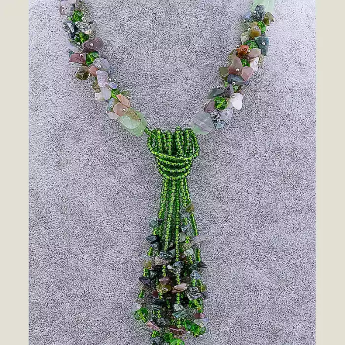 🏷️️ Намисто Флюорит 74 см ss_69636