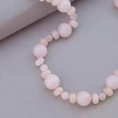 🏷️️ Намисто Рожевий кварц 66 см. F-91028