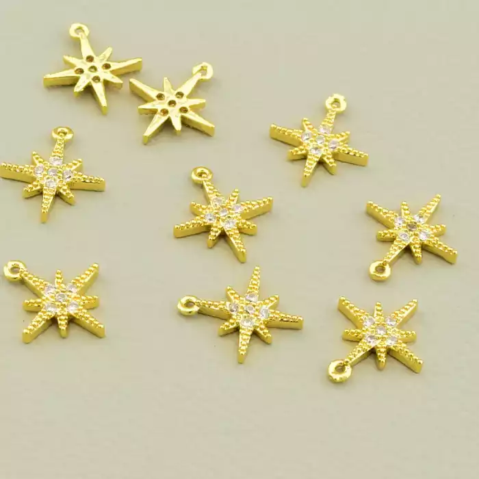 🏷️️ Кулон Фіаніт 11х10мм. (позолота 18к лимонна) F-106010