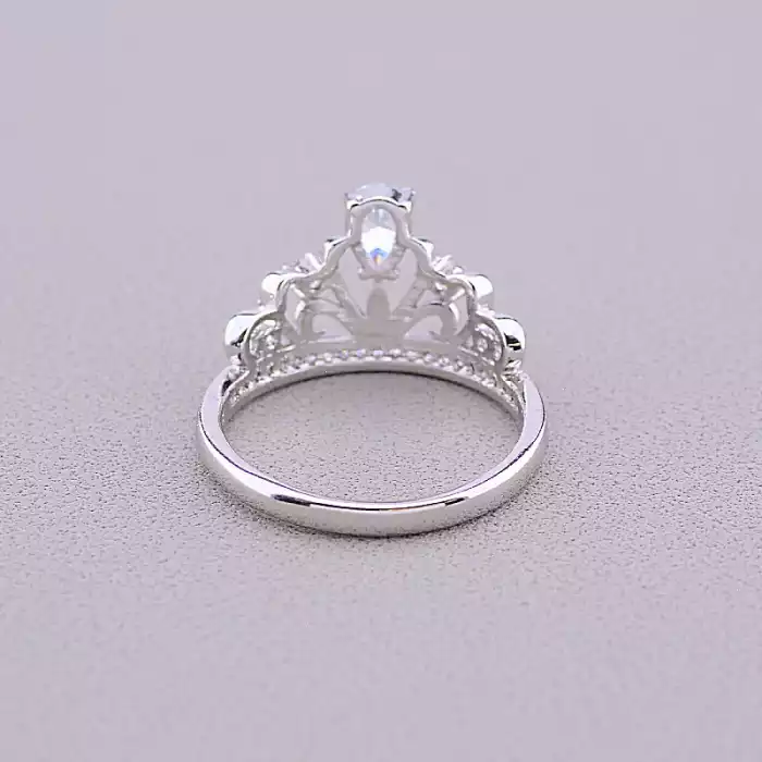 🏷️️ Каблучка Xuping Фіаніт (родій) ss_60615