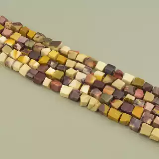 Намистини Яшма 41 см. на нитці (натуральне каміння, без застібки)