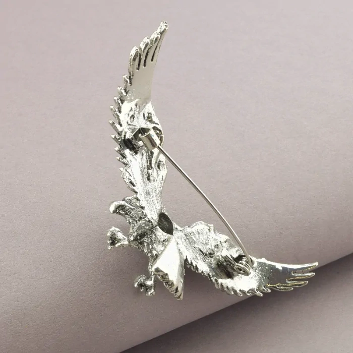 🏷️️ Брошка птах Сrystal 75x30 мм ss_73943