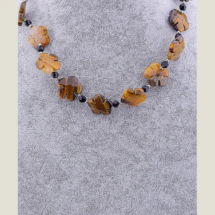 🏷️️ Намисто Тигрове око 48 см ss_52282