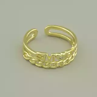 Каблучка Xuping Фіаніт (позолота 18к лимонна)