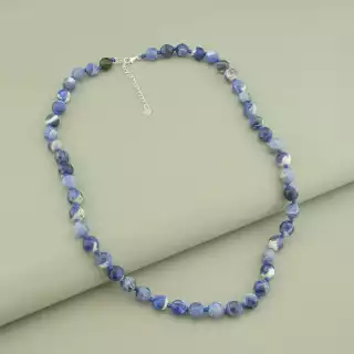 Намисто Содалит (cрібло 925 проба) 47 см.
