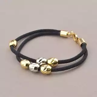 Браслет з карабіном Xuping (позолота/родій)