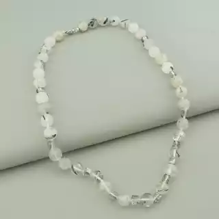 Намисто Волосатик, Чеський кришталь 50 см.