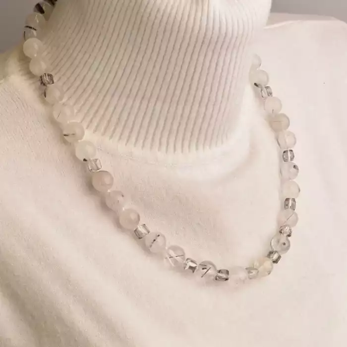 🏷️️ Намисто Волосатик, Чеський кришталь 50 см. ss_94603