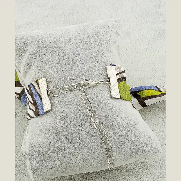 🏷️️ Браслет з карабіном Flora Secret Шифон 17 см ss_41822