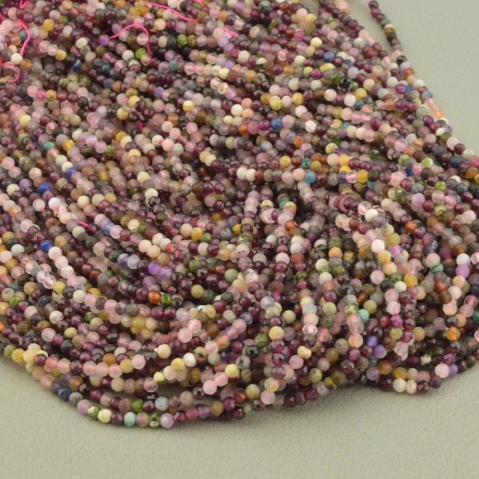 🏷️️ Нитка Самоцвіти 39 см. 3 мм. (без застібки) ss_102815