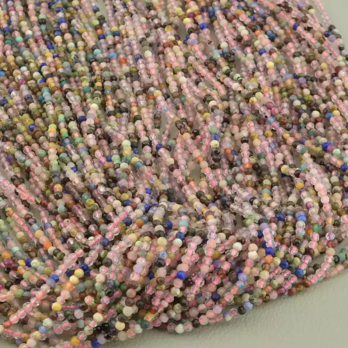 🏷️️ Нитка Самоцвіти 39 см. 2 мм. (без застібки) ss_102918