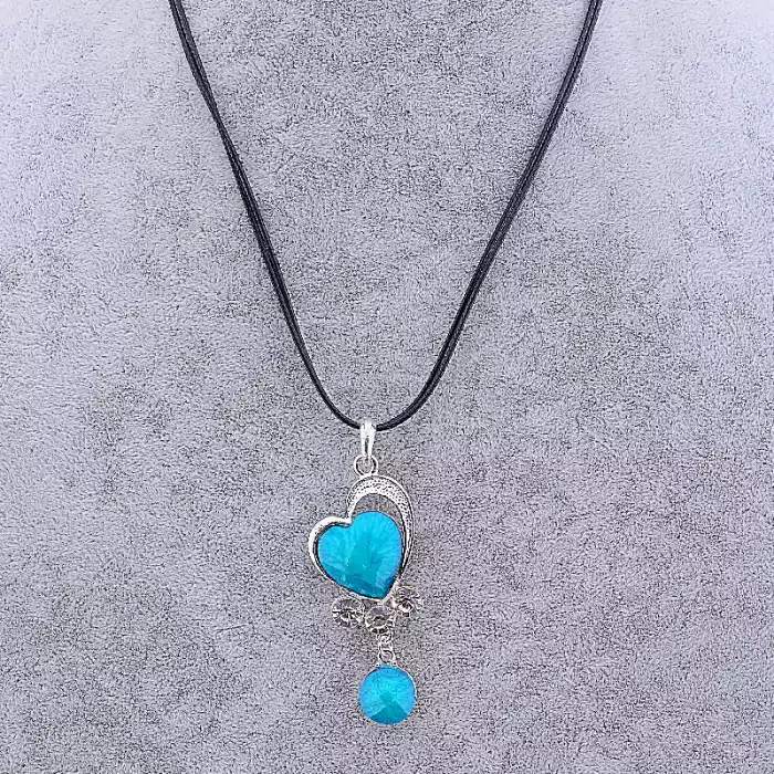 🏷️️ Підвіска серце Стрази 45 см ss_78428