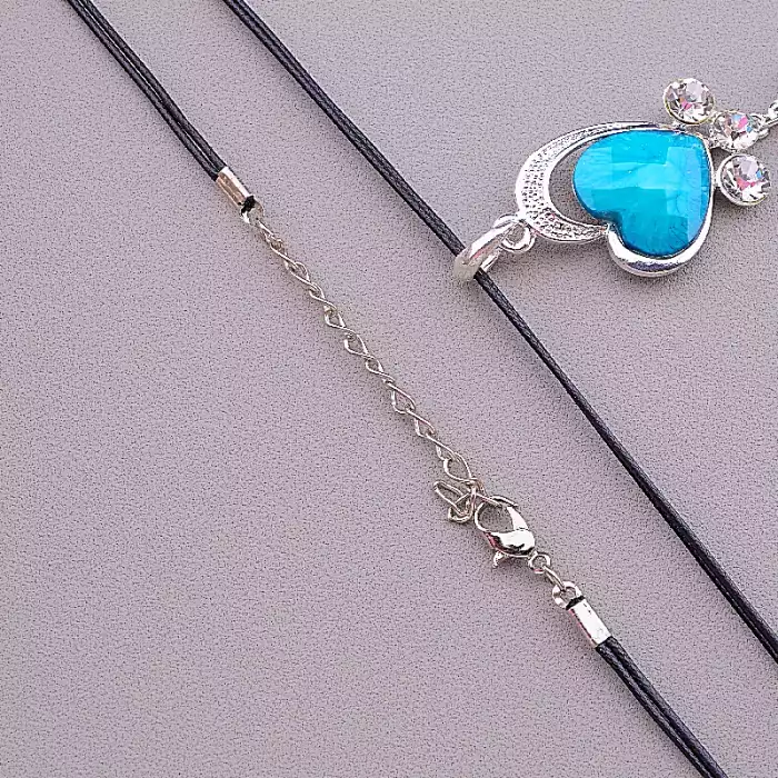 🏷️️ Підвіска серце Стрази 45 см ss_78428