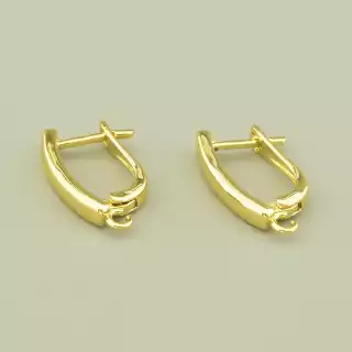 Швензи Пара 17х3мм.(позолота 18к (лимонна))