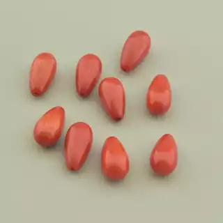 Кабошон Корал 12х6 мм.