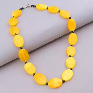 Намисто Котяче око, Агат 49 см.