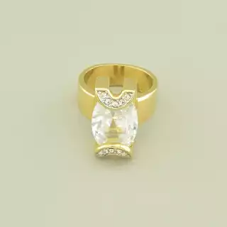 Каблучка Vogue Фіаніт (позолота лимонна 18к)