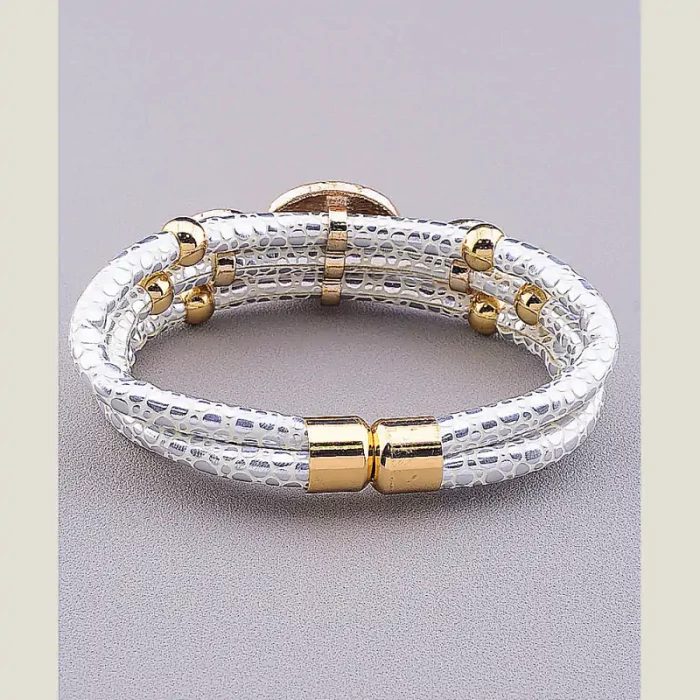 🏷️️ Браслет з магнітною застібкою Сrystal 17 см ss_11052