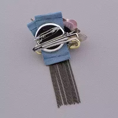 🏷️️ Брошка шпилька квітка Angel Hanbeishi (Корея) (тканина) F-82927