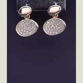 Сережки Сrystal (позолота 18к)