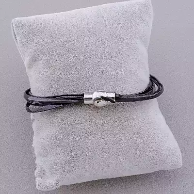 🏷️️ Браслет Сrystal 17 см шкірозамінник F-15761