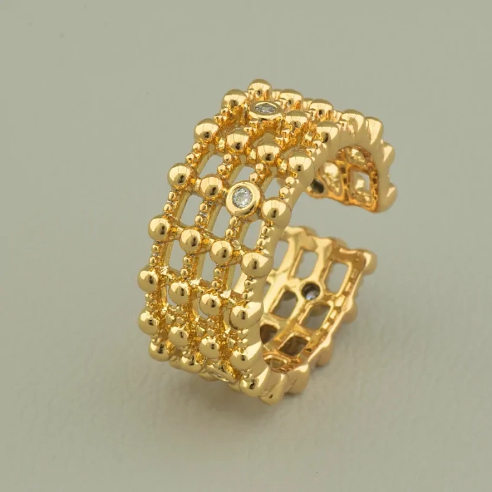 🏷️️ Каблучка Xuping Фіаніт (позолота 18к) ss_93469