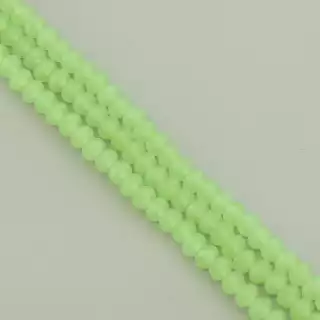 Намистини Чеський кришталь 38 см. 6 мм. (без застібки) на нитці з гранями