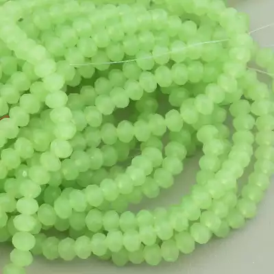 🏷️️ Намистини Чеський кришталь 38 см. 6 мм. (без застібки) на нитці з гранями F-94051