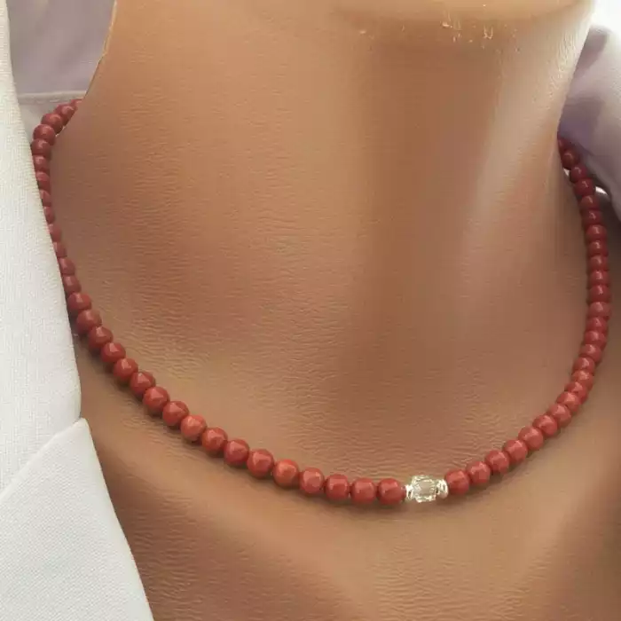 🏷️️ Підвіска Корал, Чеський кришталь 39 см. ss_102096