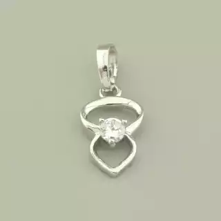 Кулон Xuping Фіаніт (родій)