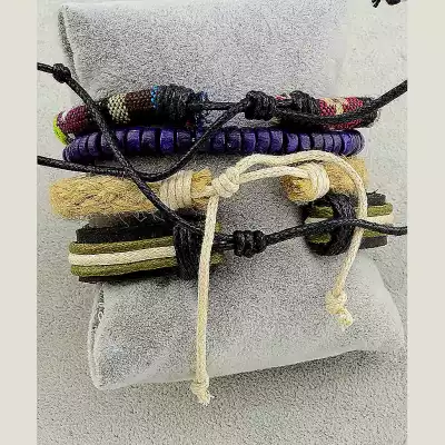 🏷️️ Браслет шамбала екошкіра 17 см F-30196