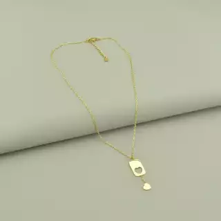 Підвіска серце Xuping 41 см (позолота 18к лимонна)