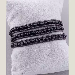 Браслет Chan Luu Чеський кришталь 50 см шкіра