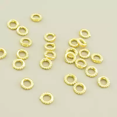 🏷️️ Кілечко 5х5мм. (позолота 18к лимонна) F-105508