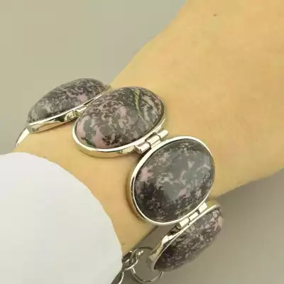 🏷️️ Браслет петля Родоніт 20 см. F-98210