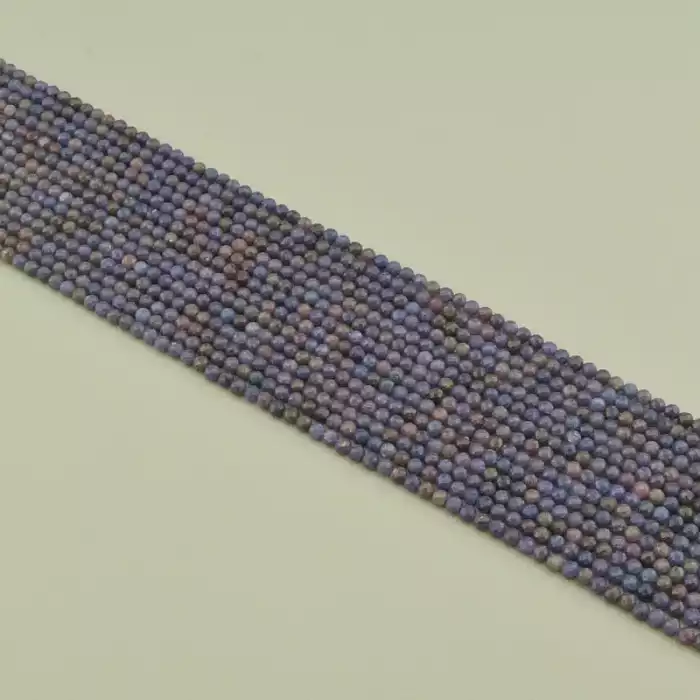 🏷️️ Намистини Сапфір 39 см 3 мм. (без застібки) F-106117