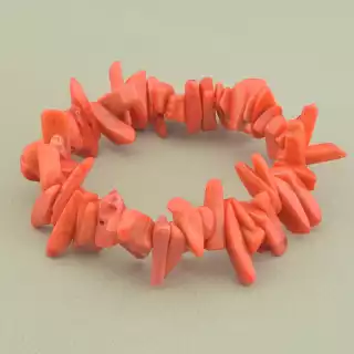 Браслет резинка Корал 17 см.