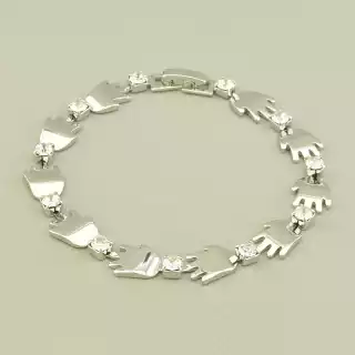 Браслет складний Fashion Фіаніт 17 см.