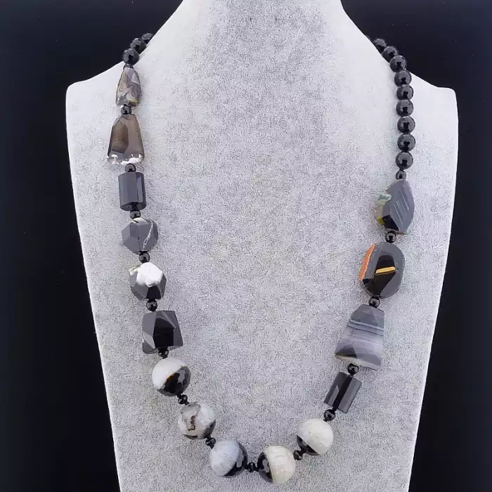 🏷️️ Намисто Агат 73 см ss_84054