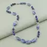 🏷️️ Намисто Содаліт, Лазурит, Гірський кришталь 55 см. F-94503